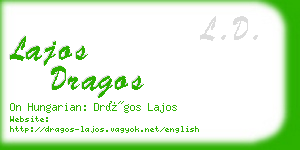 lajos dragos business card